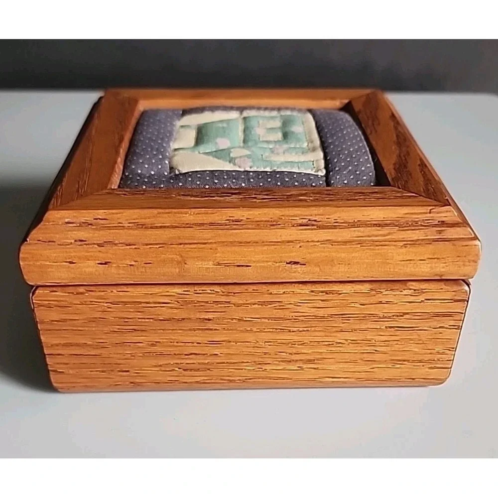 Tennessee Wood Crafters Solid Wood  Decorative Quilted Box Memory MADE IN USA